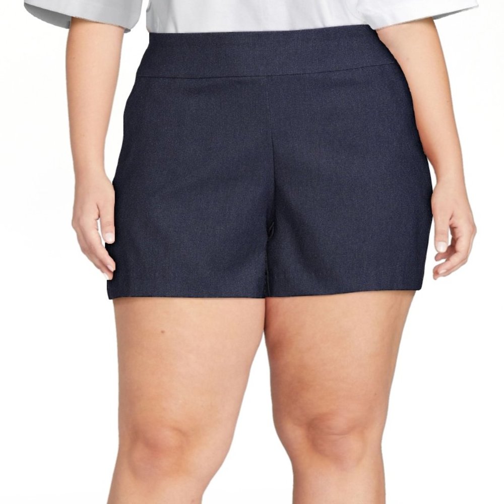 Time and Tru High Rise Flat Front Millenium Pull on Short